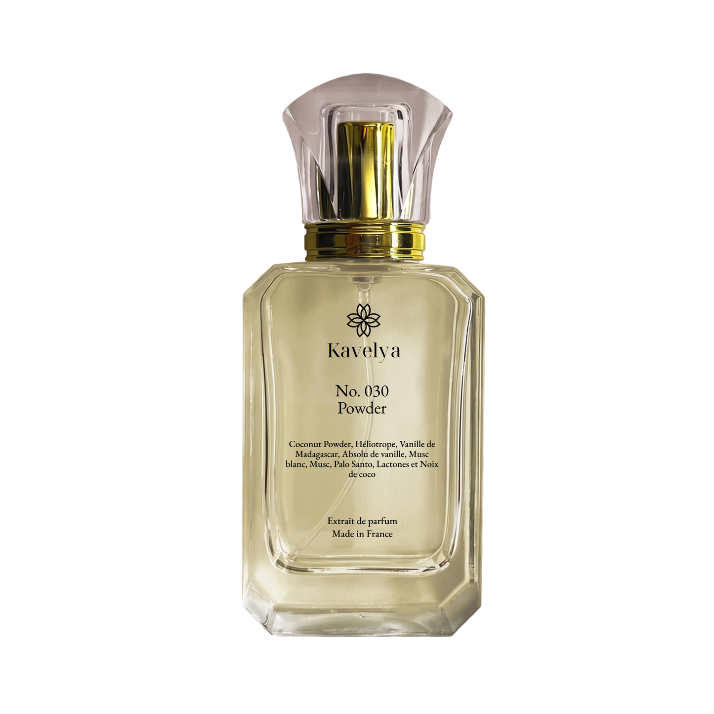 Powder 030 parfum haut de gamme coconut powder héliotrope vanille longue tenue Made in France