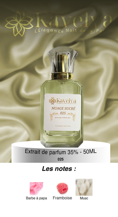 Parfum n°025 nuage sucré, Extrait de Parfum, 50mL