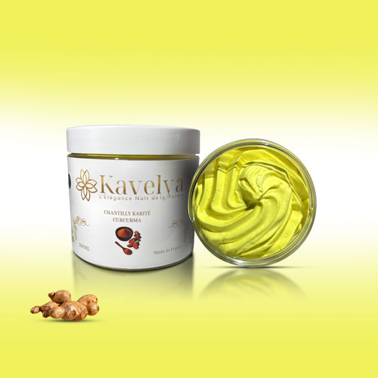 Chantilly corporelle au curcuma KAVELYA 200ml soin hydratant unifiant naturel