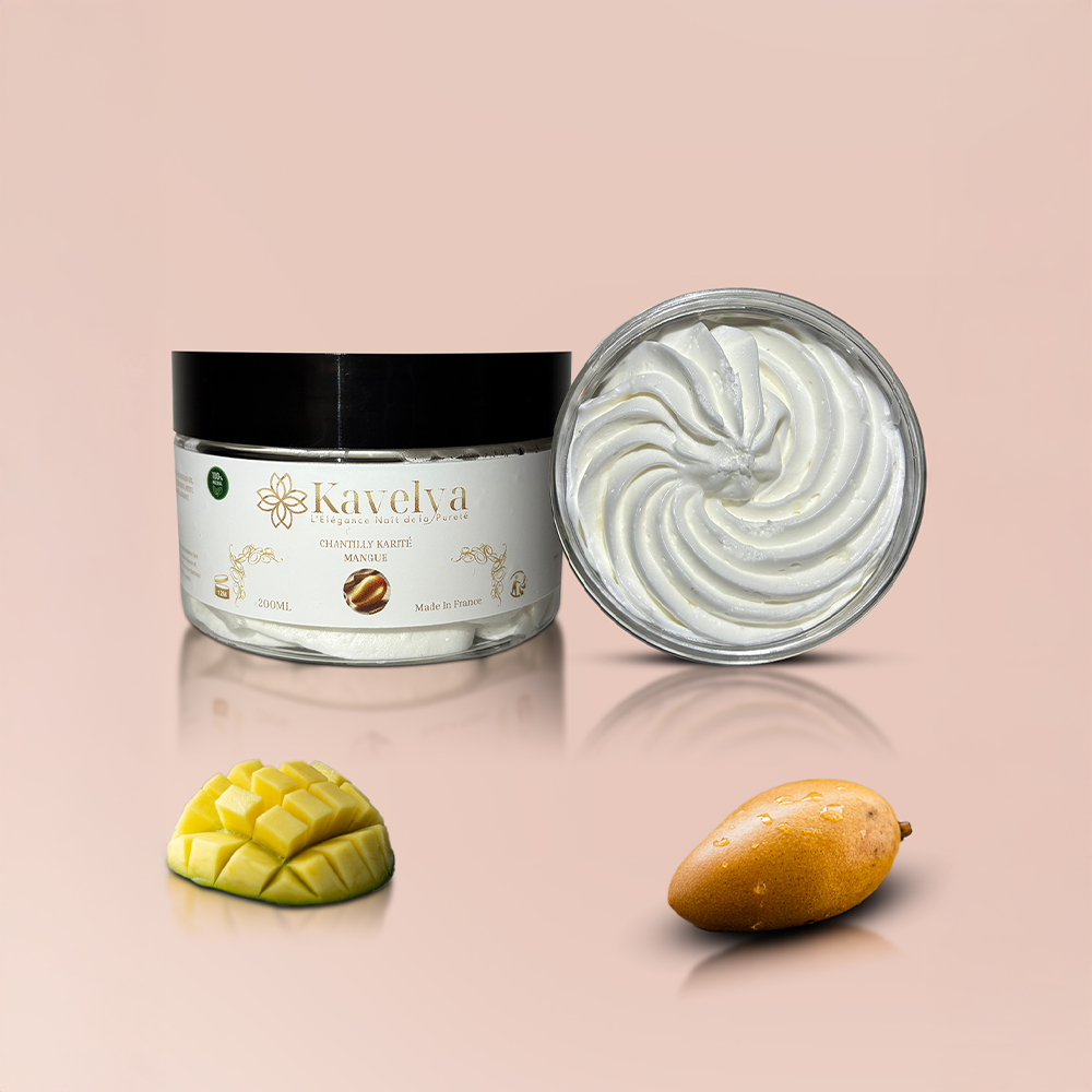 Chantilly Karité Mangue KAVELYA 200ml soin naturel corps et cheveux hydratant
