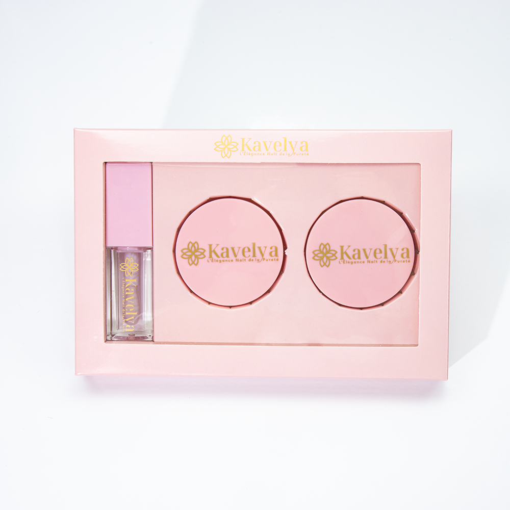 Coffret soin des lèvres Vanille huile baume gommage