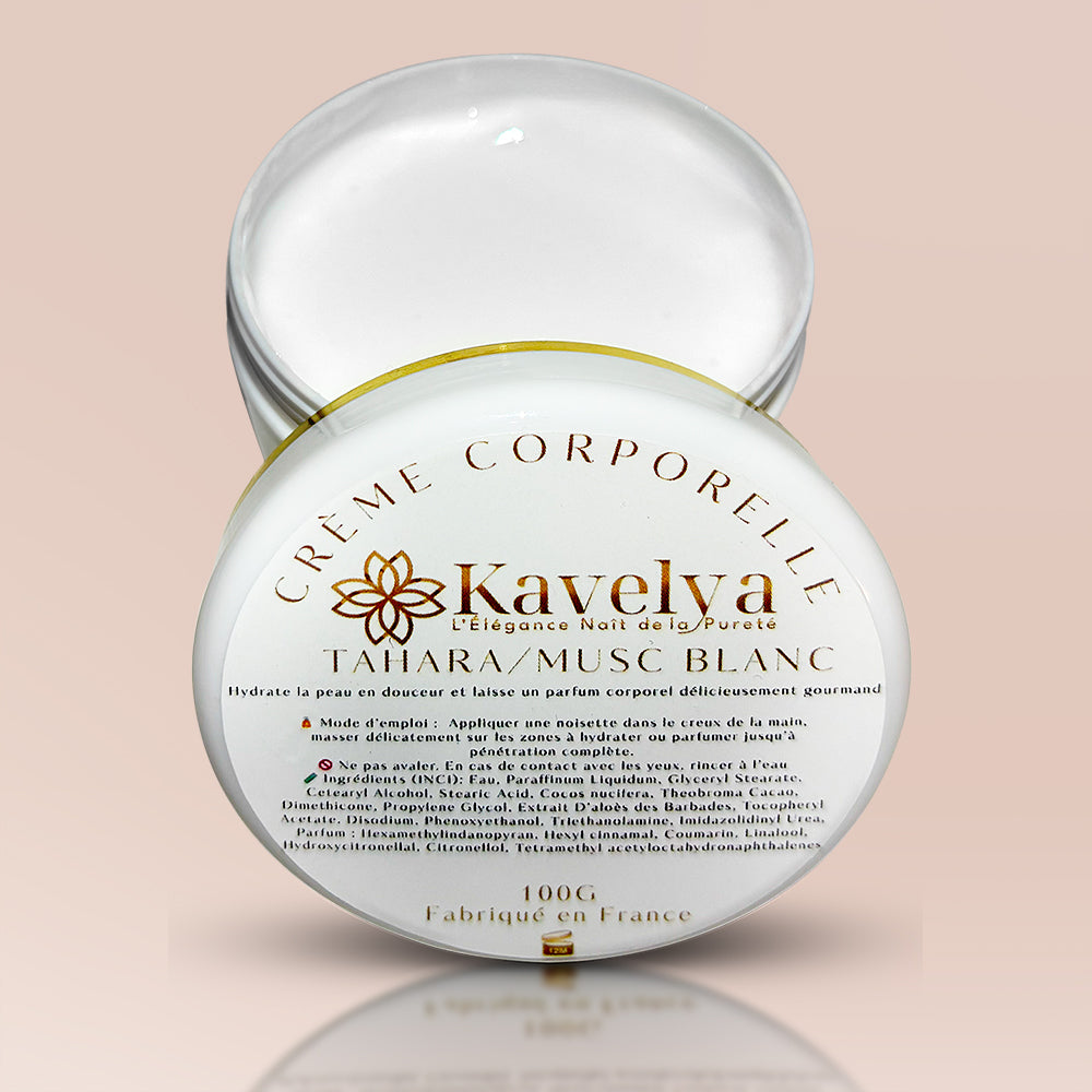 Crème corporelle Musc Blanc Tahara 100ml