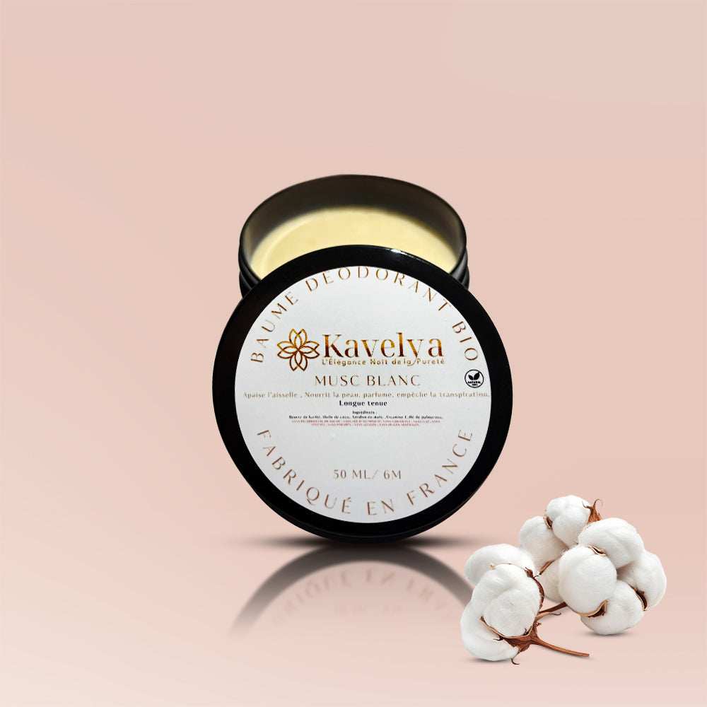 Baume déodorant bio Musc Blanc 50ml