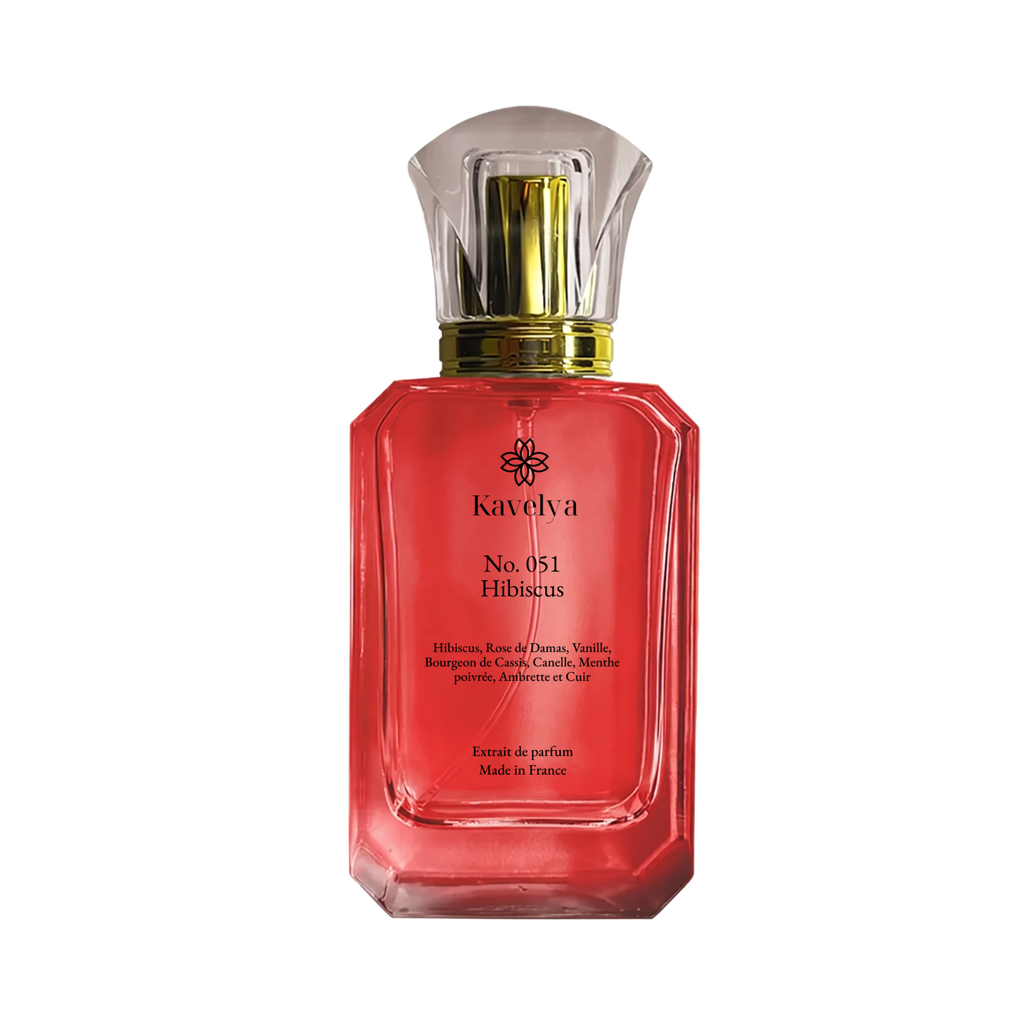 Hibiscus 051 parfum haut de gamme hibiscus rose vanille sillage puissant élégant longue tenue Made in France