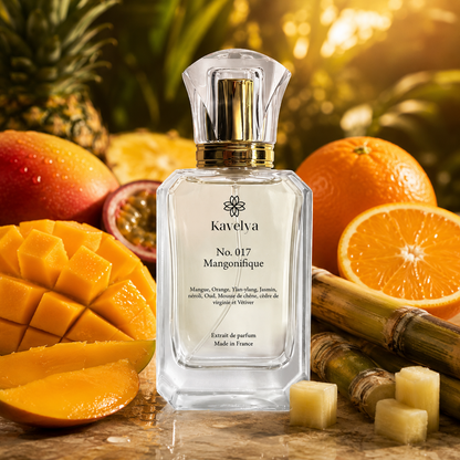 Mangonifique 017 – Extrait de Parfum Fruité Boisé Mixte Longue Tenue | Inspiration Mango Manga – Montale