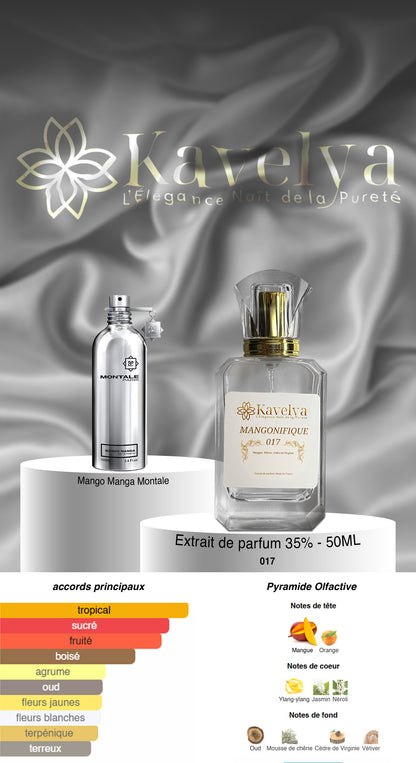 Mangonifique 017 extrait de parfum fruité mixte Kavelya Made in France