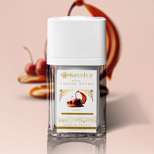 Musc intime cerise caramel Cerise Sucrée sans alcool parfum gourmand