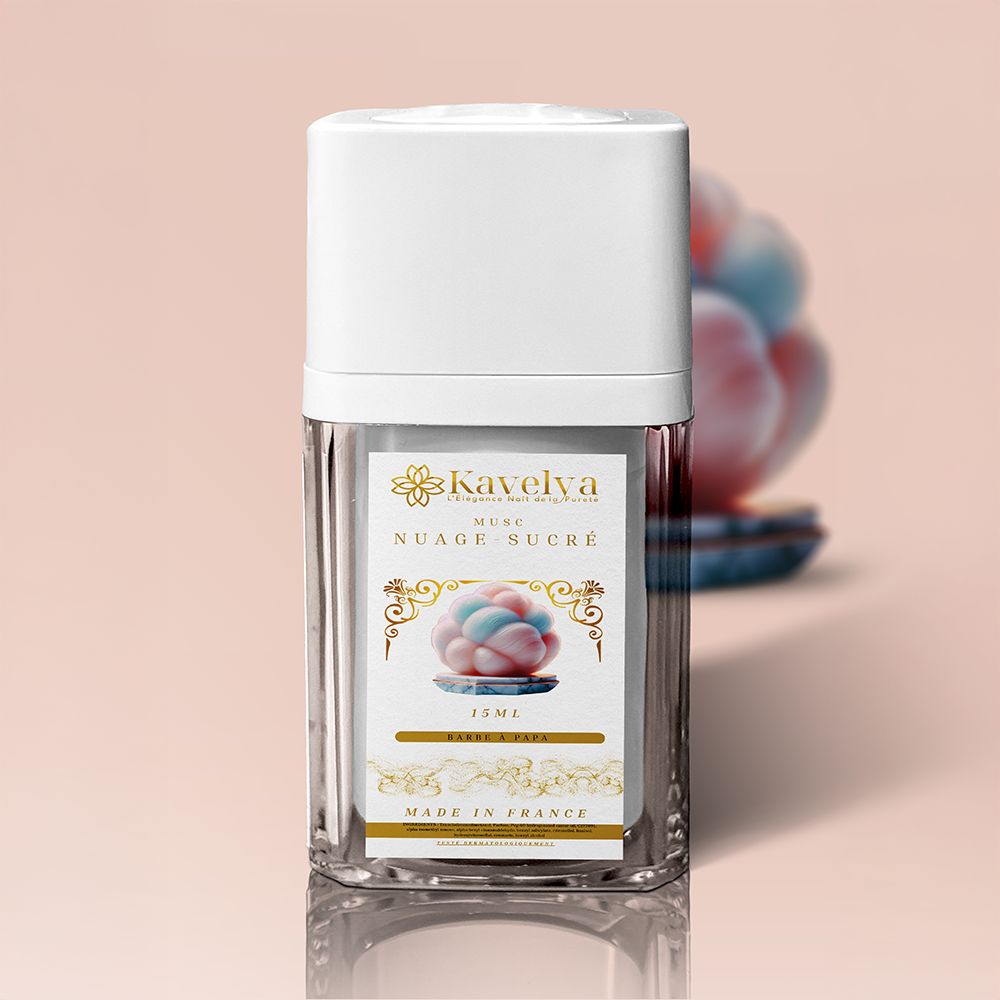 Musc intime gourmand Nuage Sucré sans alcool parfum barbe à papa