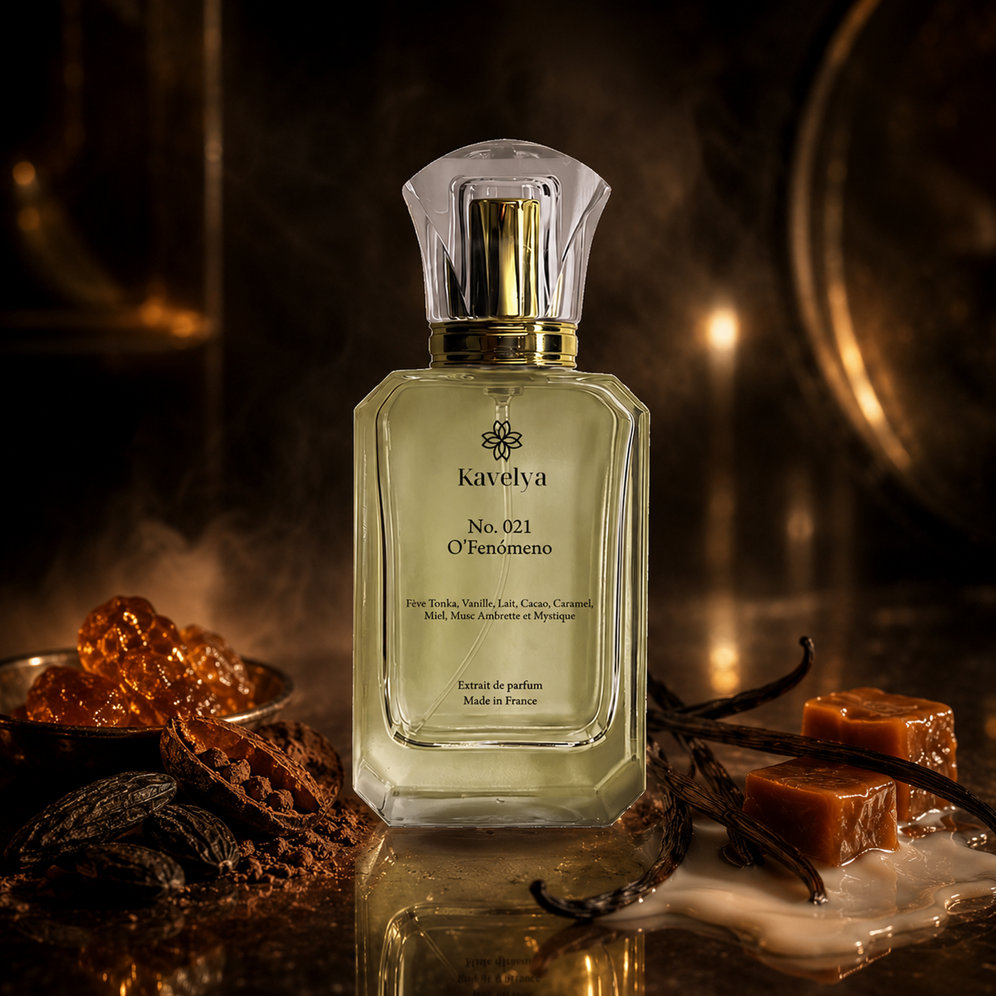 O'Fenómeno 021 – Extrait de Parfum Ambré Gourmand Mixte Longue Tenue | Layering Bianco Latte & Blanche Bête