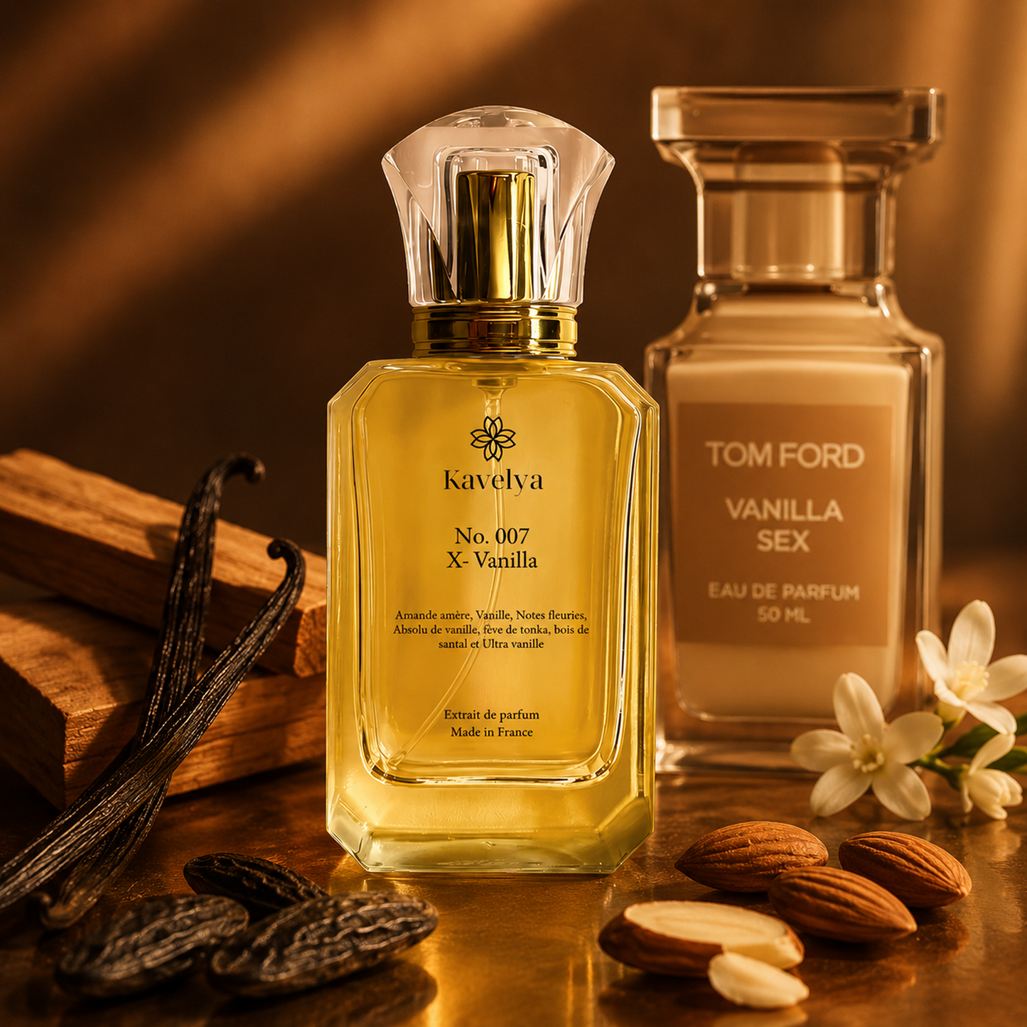 X-Vanilla 007 – Extrait de Parfum Gourmand Boisé Mixte Longue Tenue | Inspiration Vanilla Sex – Tom Ford