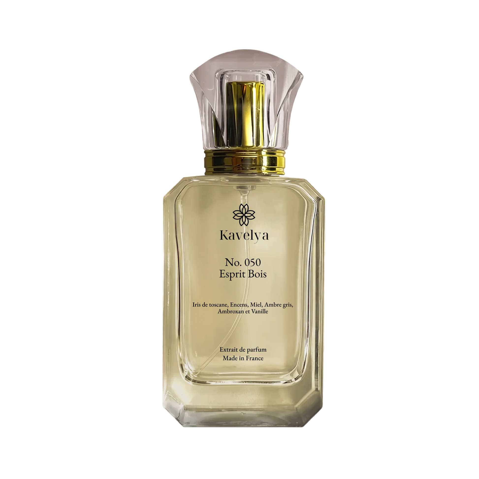 Esprit Bois 050 parfum haut de gamme iris encens vanille bois précieux sillage ambré longue tenue Made in France