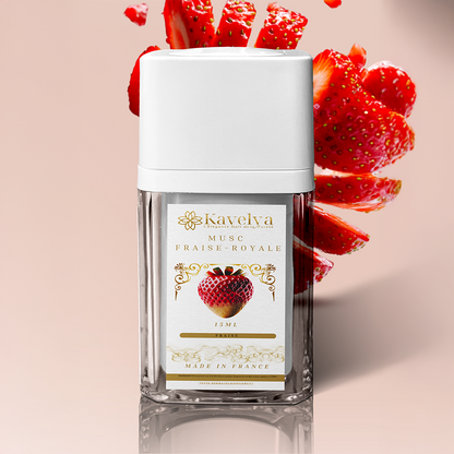 Musc intime Fraise Royale - 15 mL, sans alcool, made in France