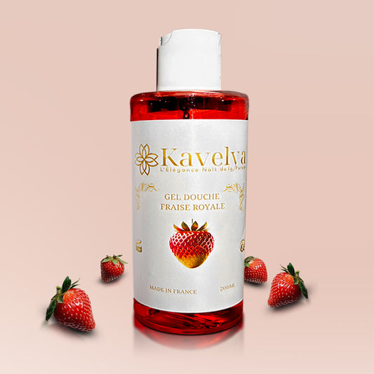 Gel douche artisanal Fraise Royale 200ml parfum fraise