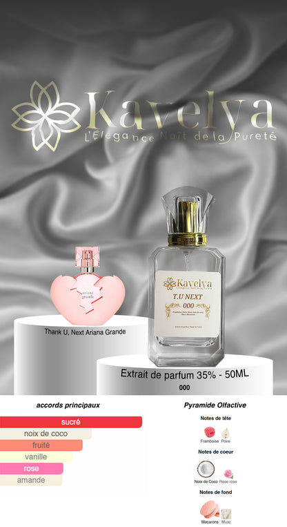 Parfum mixte inspiré Thank U Next Ariana Grande
