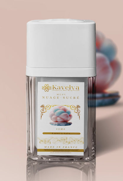 Musc intime Nuage Sucré - 15 mL, sans alcool, made in France