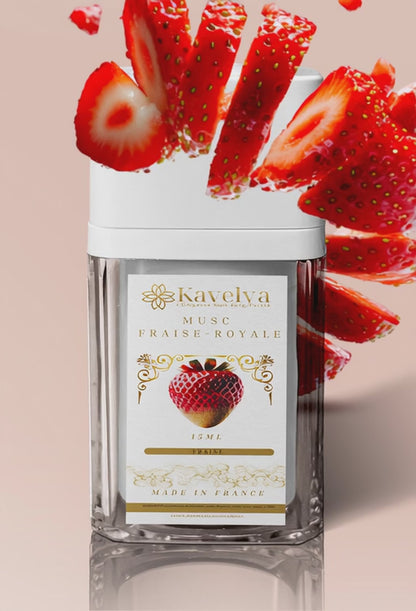 Musc intime Fraise Royale - 15 mL, sans alcool, made in France
