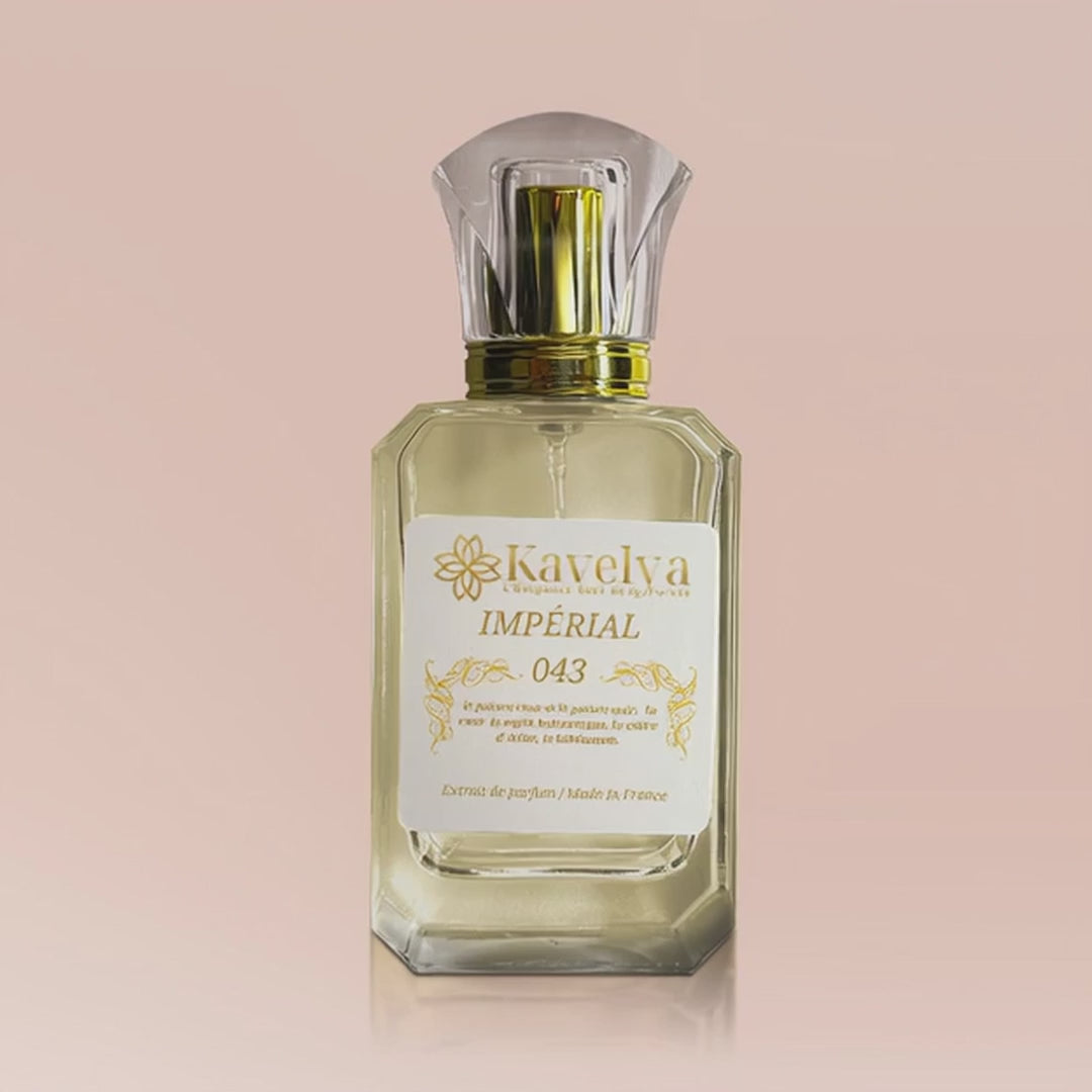 Flacon parfum boisé épicé oriental Impérial 043