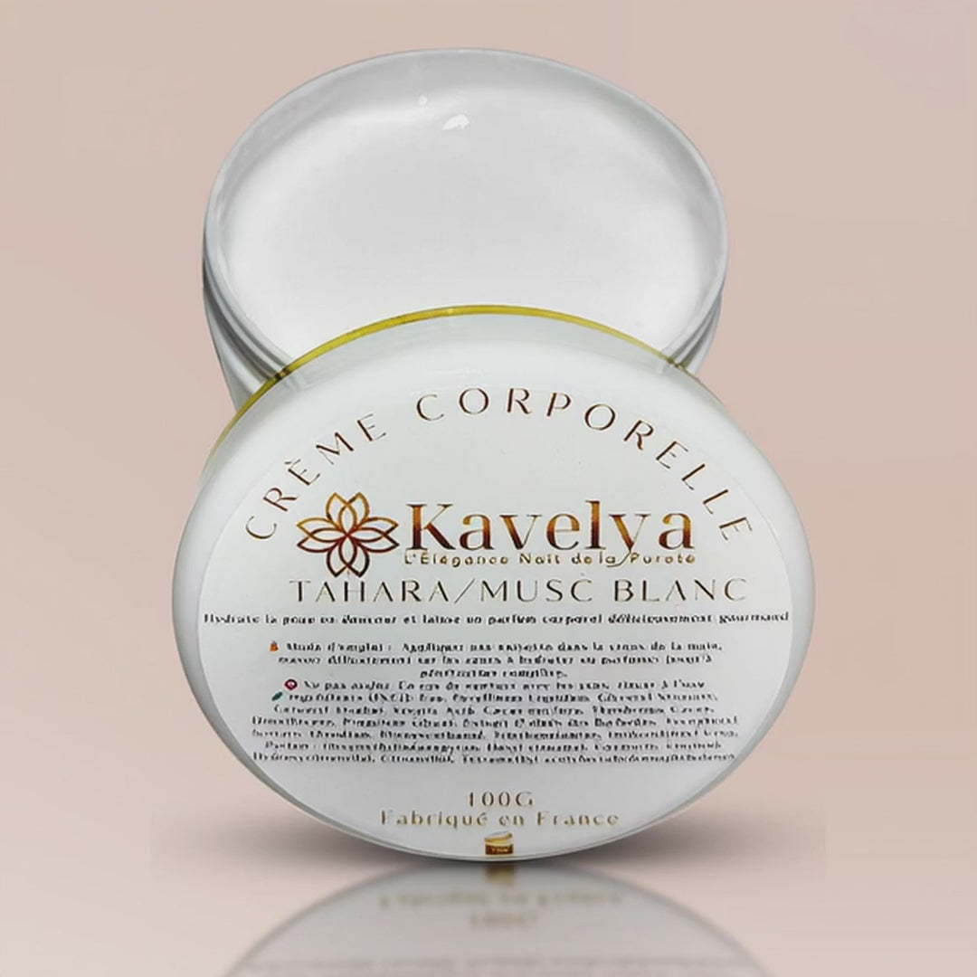 Crème hydratante parfum musc blanc
