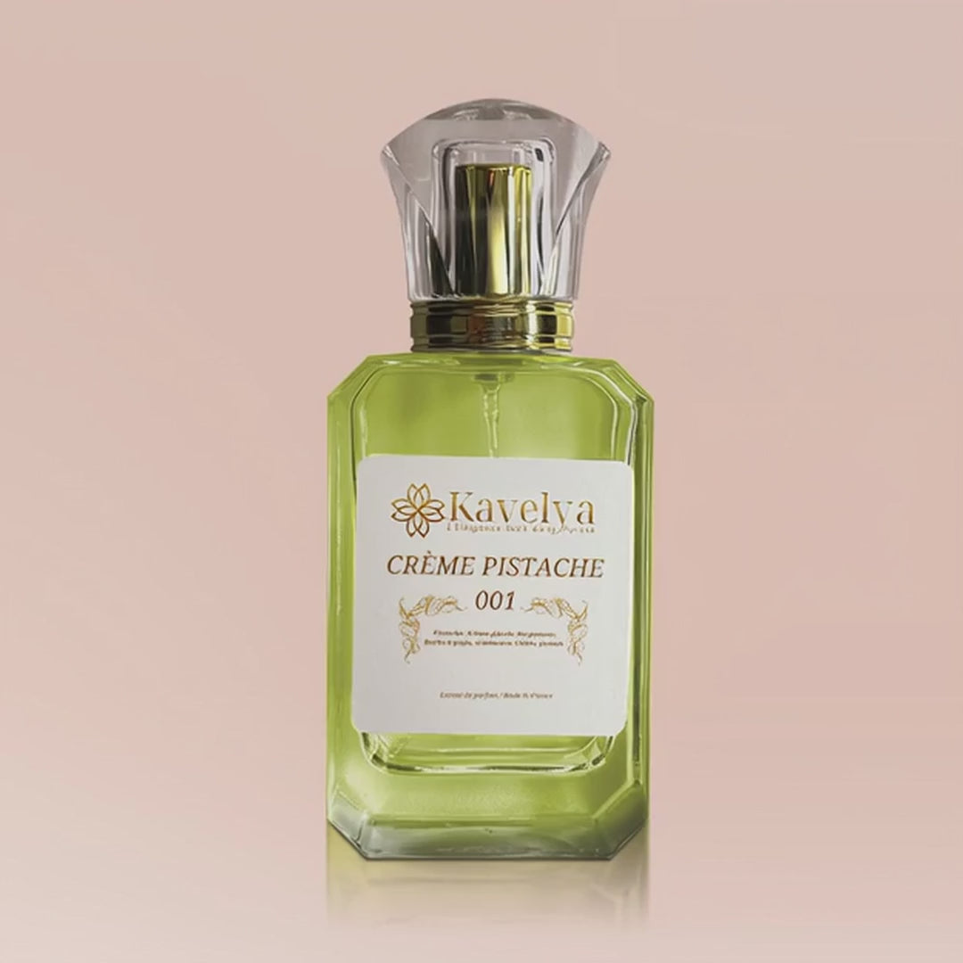Flacon parfum Crème de Pistache 01 notes pistache guimauve bergamote