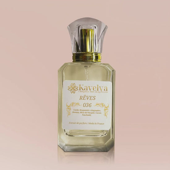 Flacon parfum fruité floral gourmand Rêves 036