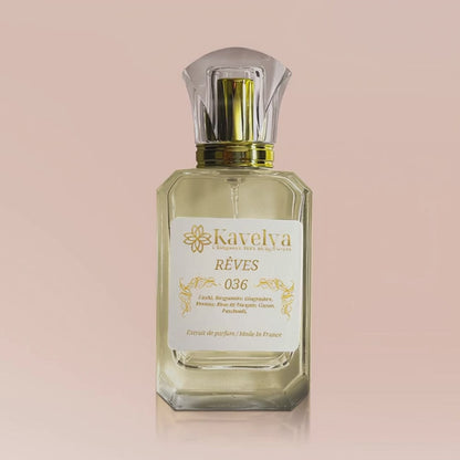 Flacon parfum fruité floral gourmand Rêves 036