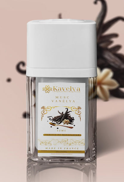 Musc intime Vanélya - 15 mL, sans alcool, made in France