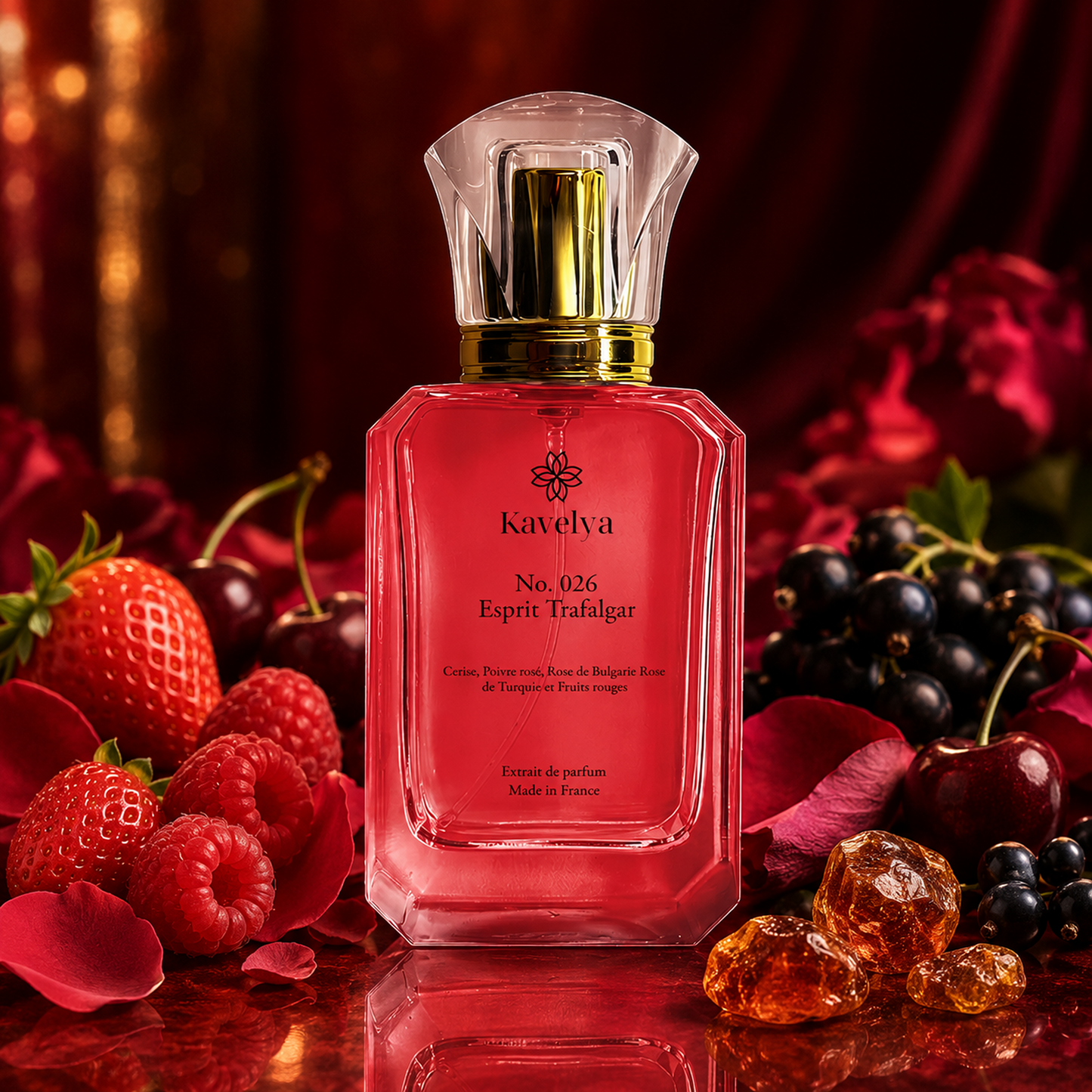Packaging Esprit Trafalgar 026 parfum de luxe Made in France fragrance fruitée florale gourmande
